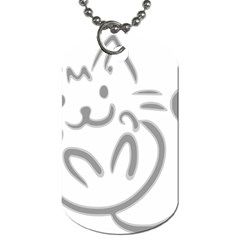 Cat Feline Cute Pet Animal Dog Tag (one Side) by Simbadda