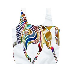 Horse Equine Psychedelic Abstract Full Print Recycle Bags (m)  by Simbadda