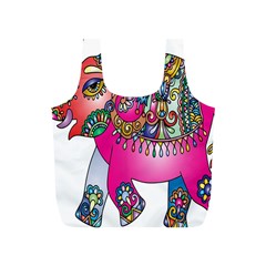 Elephant Pachyderm Animal Full Print Recycle Bags (s)  by Simbadda