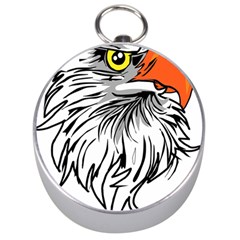 Animal Bird Cartoon Comic Eagle Silver Compasses by Simbadda