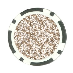 Leaves Texture Pattern Poker Chip Card Guard by dflcprints