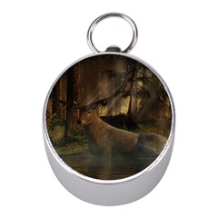 Mammal Nature Wood Tree Waters Mini Silver Compasses by Simbadda