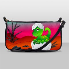 Dinosaur Dino Baby Dino Lizard Shoulder Clutch Bags by Nexatart