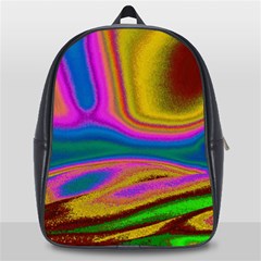 Colorful Waves School Bag (large) by LoolyElzayat