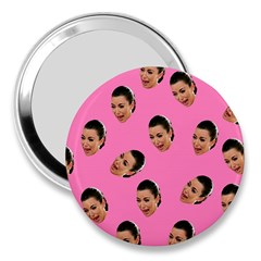 Crying Kim Kardashian 3  Handbag Mirrors by Valentinaart