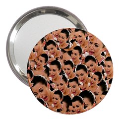 Crying Kim Kardashian 3  Handbag Mirrors by Valentinaart