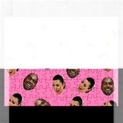 Crying Kim Kardashian Rectangular Jigsaw Puzzl by Valentinaart