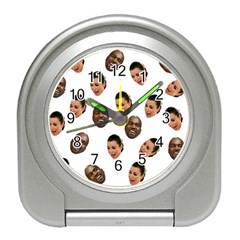 Crying Kim Kardashian Travel Alarm Clocks by Valentinaart