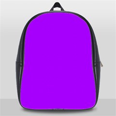 Light Purple Dots Pattern School Bag (xl) by LoolyElzayat