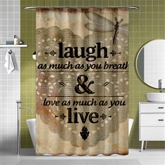 Motivational Calligraphy Grunge Shower Curtain 48  X 72  (small)  by Sapixe