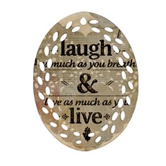 Motivational Calligraphy Grunge Ornament (oval Filigree) by Sapixe