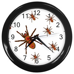 Nature Insect Natural Wildlife Wall Clocks (black) by Sapixe