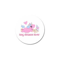 Long Distance Lover - Cute Unicorn Golf Ball Marker (4 Pack) by Valentinaart