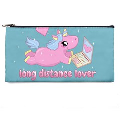 Long Distance Lover - Cute Unicorn Pencil Cases by Valentinaart