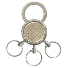 Modern Baroque Pattern 3-ring Key Chains by dflcprints