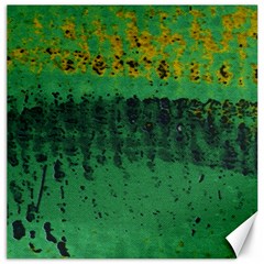 Green Fabric Textile Macro Detail Canvas 20  X 20   by Sapixe