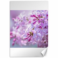 Pink Lilac Flowers Canvas 12  X 18   by FunnyCow