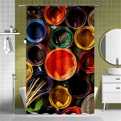 Color Box Colorful Art Artwork Shower Curtain 48  X 72  (small)  by Nexatart