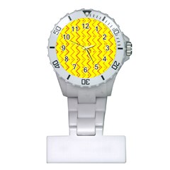 Yellow Background Abstract Plastic Nurses Watch by Nexatart