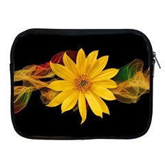 Sun Flower Blossom Bloom Particles Apple Ipad 2/3/4 Zipper Cases by Nexatart