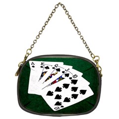 Poker Hands   Royal Flush Spades Chain Purses (two Sides)  by FunnyCow