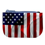 American Usa Flag Vertical Large Coin Purse Front