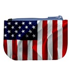 American Usa Flag Vertical Large Coin Purse Back