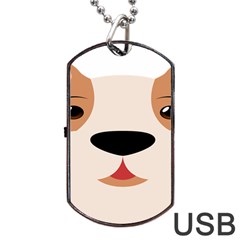 Dog Animal Boxer Family House Pet Dog Tag Usb Flash (two Sides) by Sapixe