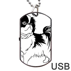 Animal Canine Dog Japanese Chin Dog Tag Usb Flash (one Side) by Sapixe