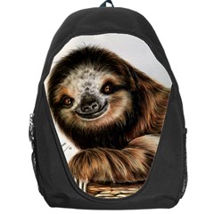 Sloth Smiles Backpack Bag by ArtByThree