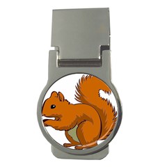 Squirrel Animal Pet Money Clips (round)  by Sapixe