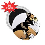 Dog Sitting Pet Collie Animal 2.25  Magnets (10 pack)  Front