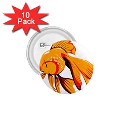 Goldfish Fish Tank Water Tropical 1 75  Buttons (10 Pack) by Sapixe