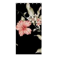 Beautiful Tropical Black Pink Florals  Shower Curtain 36  X 72  (stall)  by flipstylezfashionsLLC