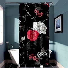 Elegant Pink Roses Shower Curtain 36  X 72  (stall)  by flipstylezfashionsLLC