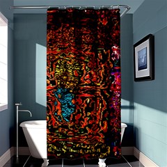 Exotic Water Colors Vibrant  Shower Curtain 36  X 72  (stall)  by flipstylezfashionsLLC