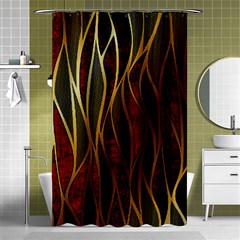 Snake In The Grass Red And Black Seamless Design Shower Curtain 48  X 72  (small)  by flipstylezfashionsLLC