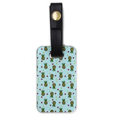 Pineapple Watermelon Fruit Lime Luggage Tags (one Side)  by Nexatart