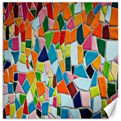 Mosaic Tiles Pattern Texture Canvas 12  X 12   by Nexatart