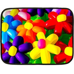 Toy Balloon Flowers Fleece Blanket (mini) by FunnyCow