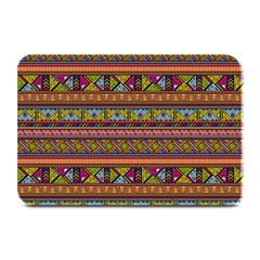 Traditional Africa Border Wallpaper Pattern Colored 2 Plate Mats by EDDArt