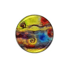 Painted Swirls                                    Hat Clip Ball Marker by LalyLauraFLM