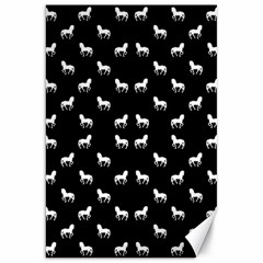 Silhouette Graphic Horses Pattern 7200 Canvas 20  X 30   by dflcprints