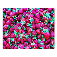 Pile Of Red Strawberries Double Sided Flano Blanket (large)  by FunnyCow