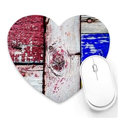 Abstract Art Of Grunge Wood Heart Mousepads by FunnyCow