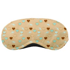 Beige Heart Cherries Sleeping Masks by snowwhitegirl