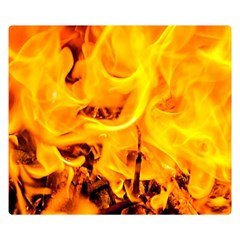 Fire And Flames Double Sided Flano Blanket (small)  by FunnyCow