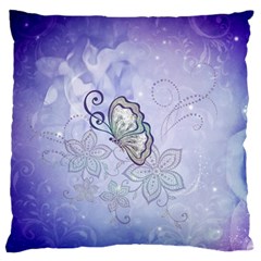 Wonderful Butterlies With Flowers Standard Flano Cushion Case (one Side) by FantasyWorld7