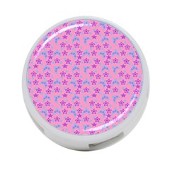 Pink Star Blue Hats 4-port Usb Hub (two Sides) by snowwhitegirl