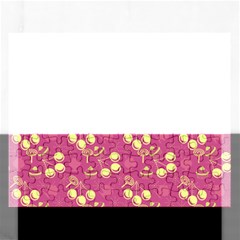 Yellow Pink Cherries Rectangular Jigsaw Puzzl by snowwhitegirl